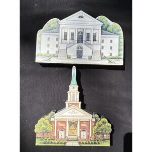 2 Vintage BRANDYWINE Woodcrafts Shelf Sitters Kingstree South Carolina SC -A50